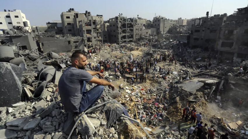 The UN says 94pc of Gaza’s population lacks adequate shelter. File photo