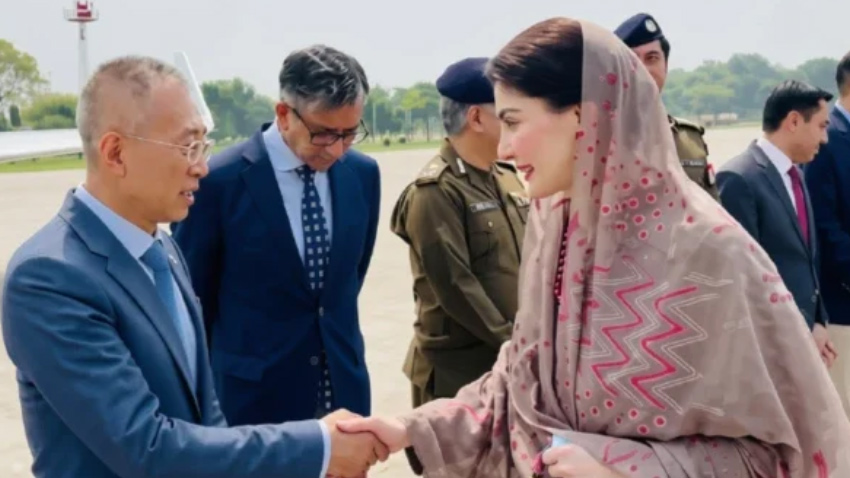 Maryam Nawaz leaves for China on a four-day official visit to strengthen cooperation between Punjab and Xinjiang. File photo
