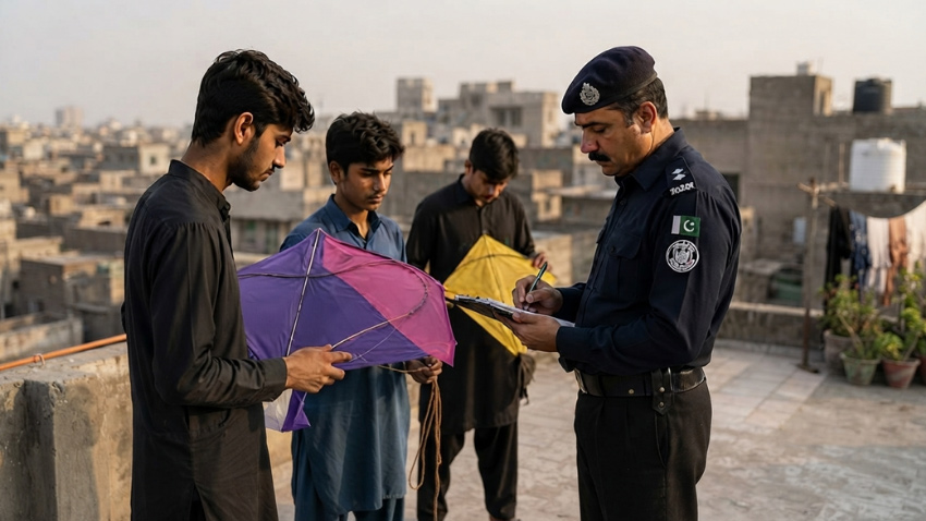 Rawalpindi police launch a crackdown on kite flying and aerial firing. File photo