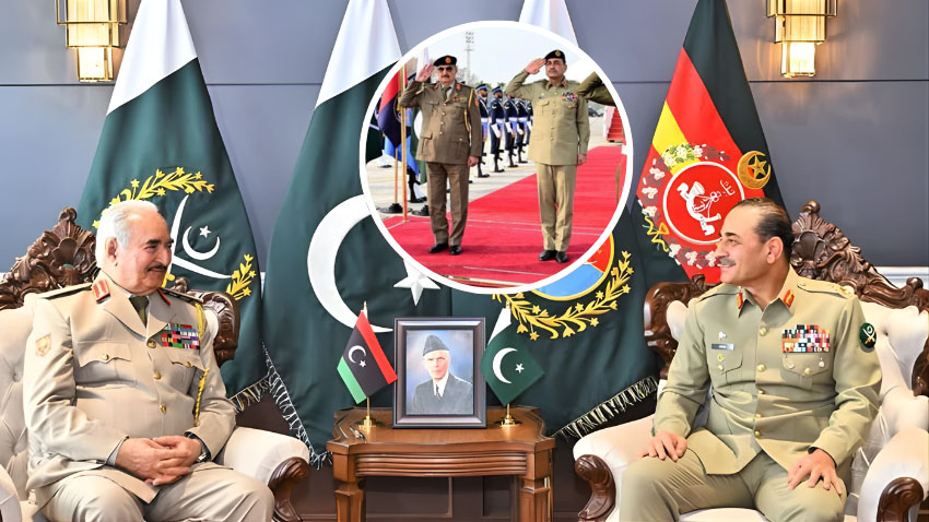 CDF Munir holds talks with Libyan military chief on security