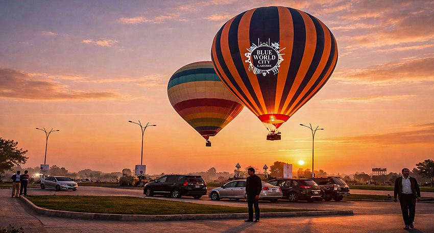 Blue World City Lahore launches hot air balloon rides, free family entertainment