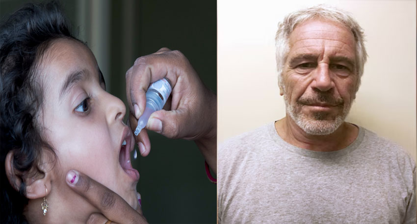 Epstein claimed he funded Pakistan and India polio eradication