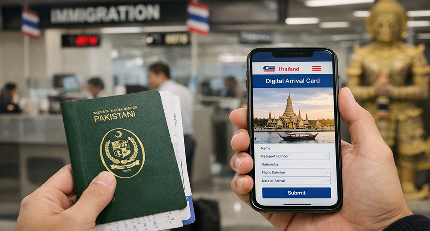 Thailand launches Digital Arrival Card for Pakistani travelers