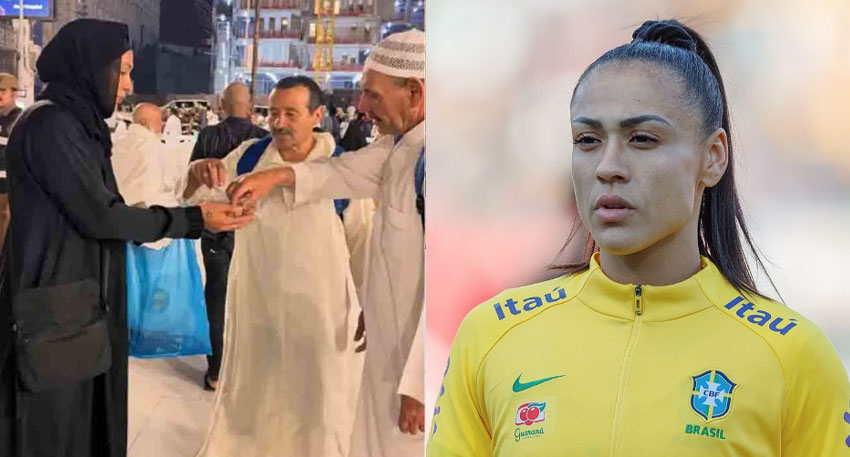 Brazilian footballer Kathleen Souza performs Umrah, shares emotional journey. File photo
