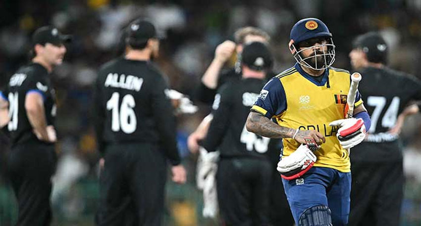 Sri Lanka crash out as New Zealand dominate T20 World Cup clash. File photo f