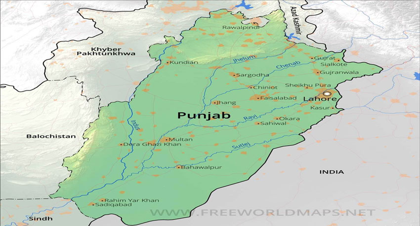 Punjab administrative map 2026. File Photo