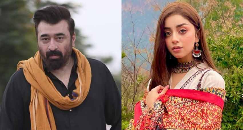 Yasir Nawaz and Alizeh Shah, Pakistani actors, in a split image.