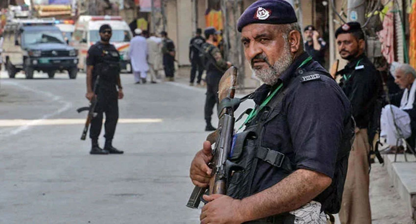 At least six policemen were martyred in police vehicle attack in KP's Tank. File photo