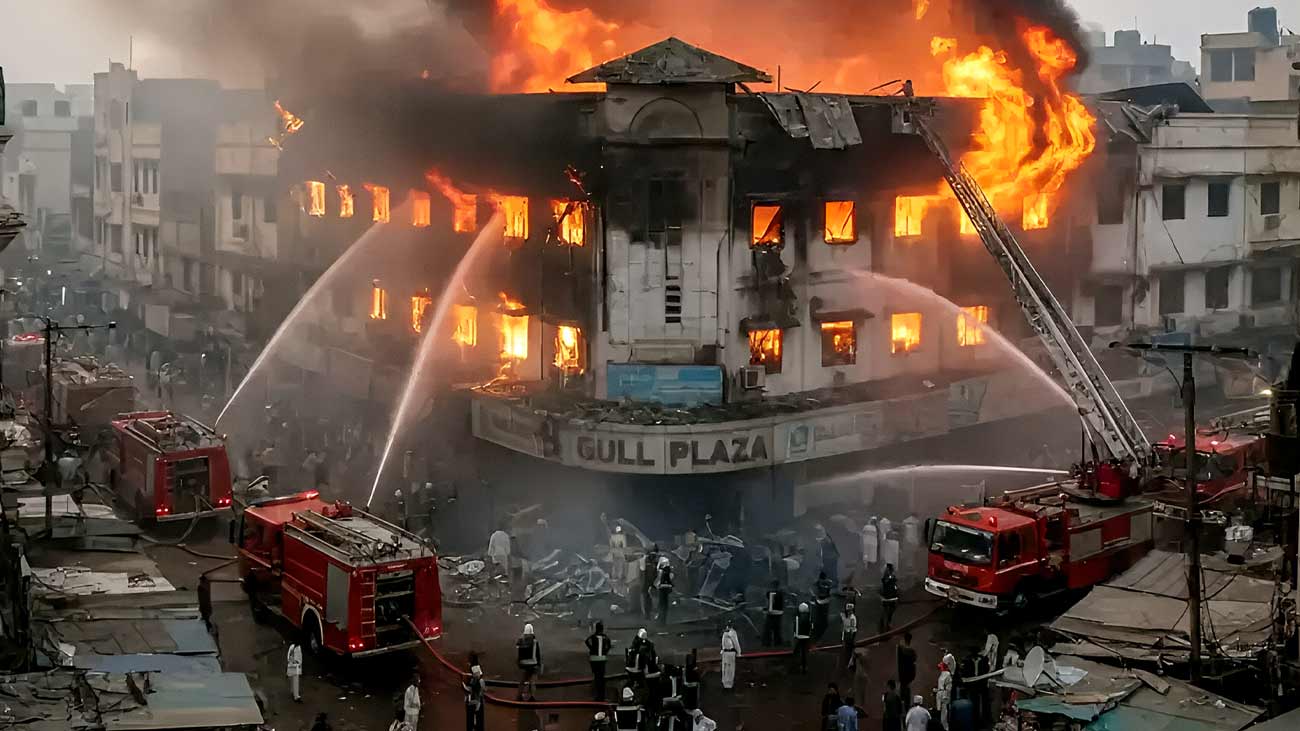 Gul Plaza fire: 30 more bodies recovered as death toll reaches 61