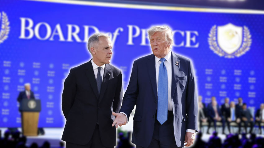 Mark Carney and Donald Trump. File Photo