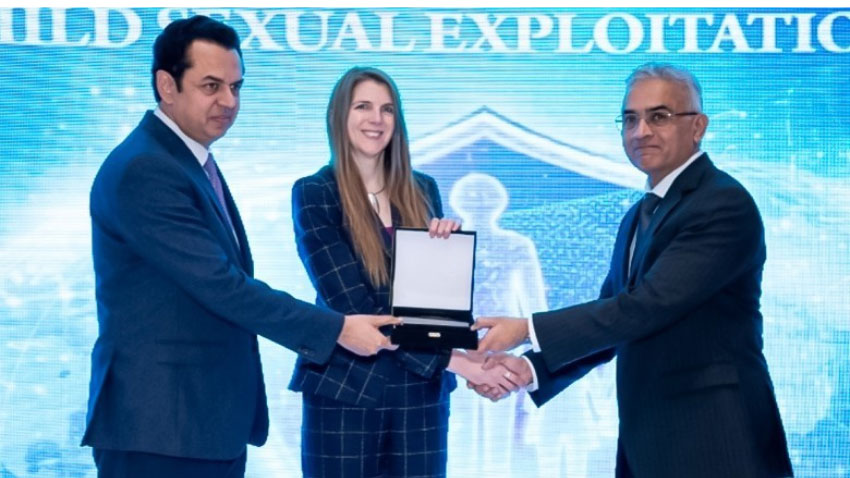 Talal Chaudhary launching AI child protection system in Islamabad. File Photo