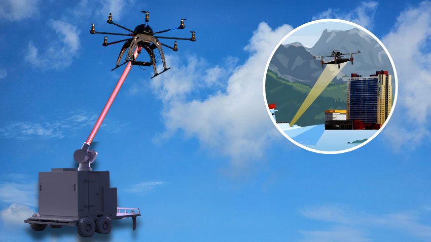 Scientists unveil laser system to charge drones mid-flight