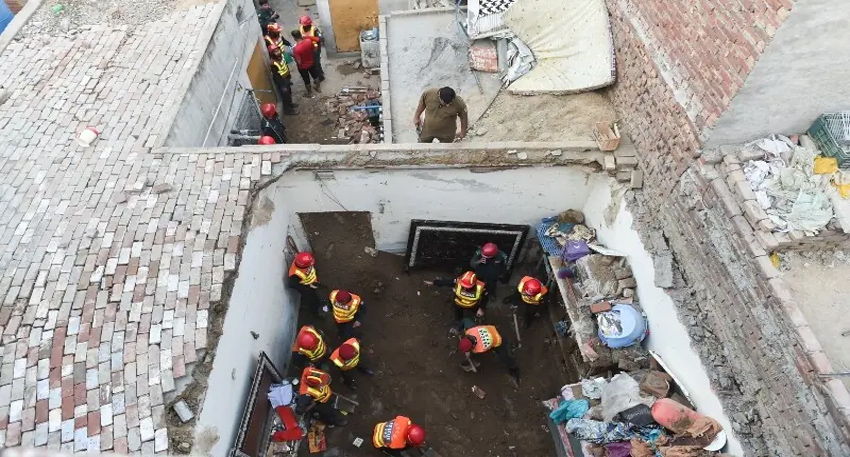 Sight of the incident in Umerkot