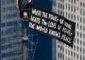 Russian couple arrested after ‘political’ Empire State Building stunt.