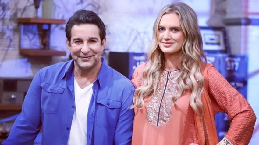 Shaniera Akram dismissed fake reports of Wasim Akram’s death. File photo