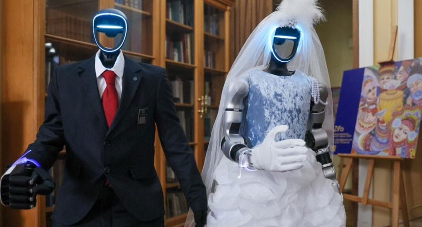 robot wedding Russia