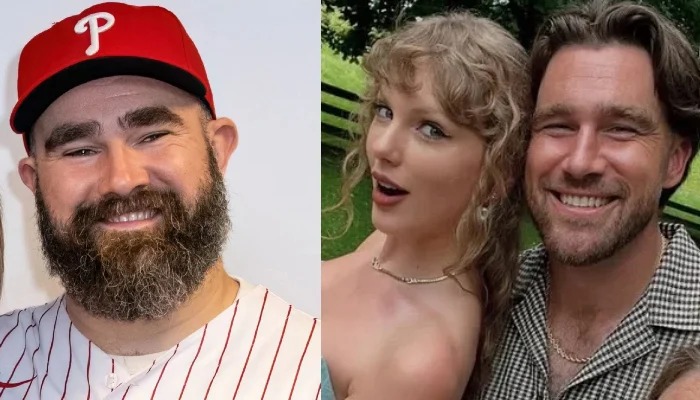 Jason Kelce has shared new details about Taylor Swift and Travis Kelce wedding. File photo