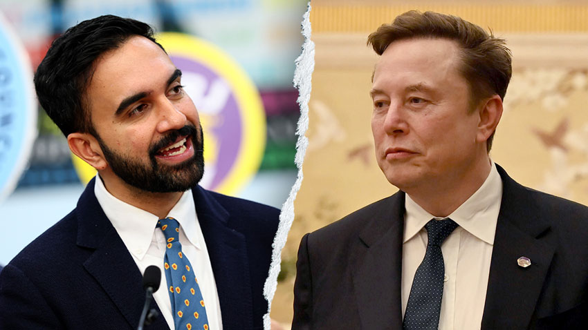 Elon Musk and Zohran Mamdani clash as online criticism sparks heated debate. File photo
