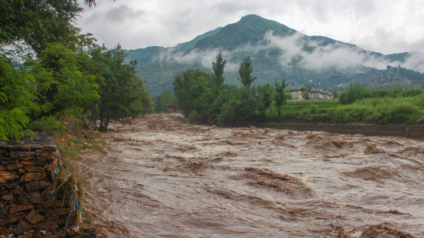 Heavy monsoon rains and flash floods have killed four people. File photo