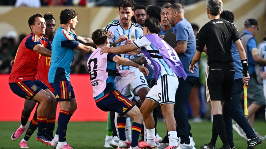 FIFA has launched an investigation into the violent post-match clash. File photo