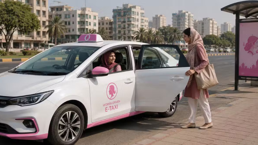 Sindh will soon launch a women-only e-taxi service. File photo
