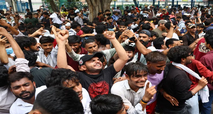 Cockroach Janta Party ends protests after India Education Minister resigned. File photo