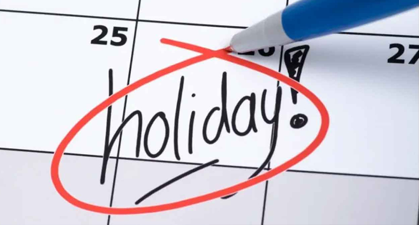 A calendar with the word 