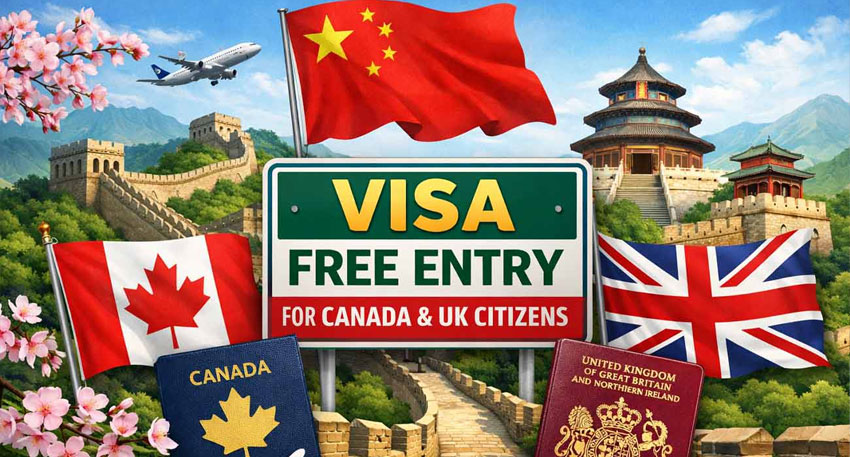 China announces wider visa-free entry with smart border system. File photo