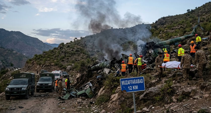 Pakistan Army helicopter crash