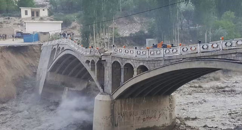 Newly built bridge costing Rs130 million in Punjab collapses just months after completion, villages cut off. File photo