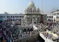 Sikh pilgrims reach Gurdwara Panja Sahib in Hasan Abdal