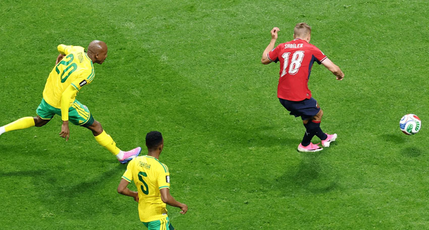South Africa peg back Czechia as Mokoena penalty rescues World Cup point. File photo