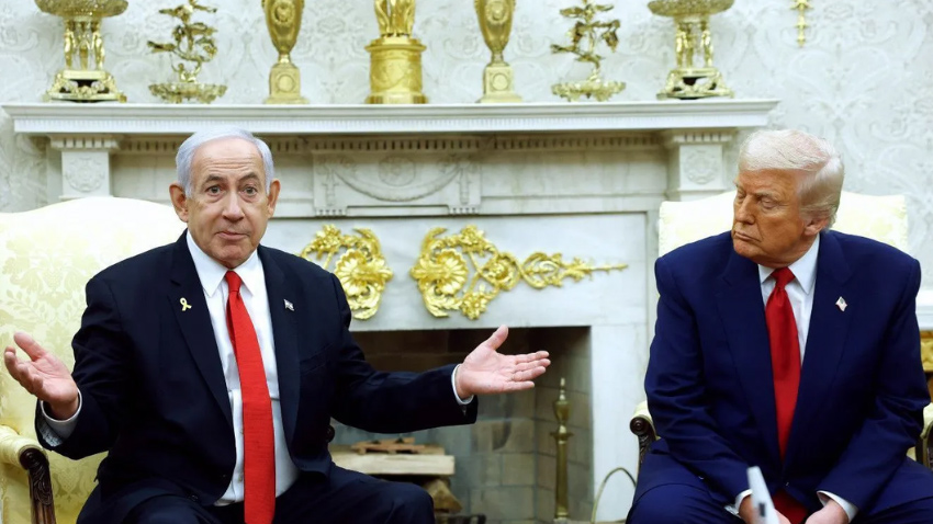 Netanyahu calls for Israel to reduce dependence on US aid. File photo