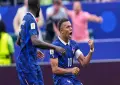 Mbappe shines again as France beat Iraq after dramatic storm delay