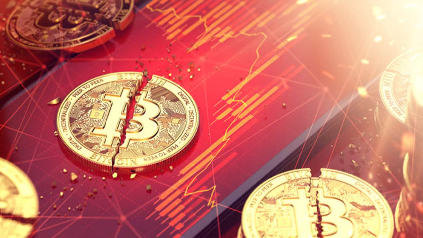 Crypto market loses over half its value. File photo
