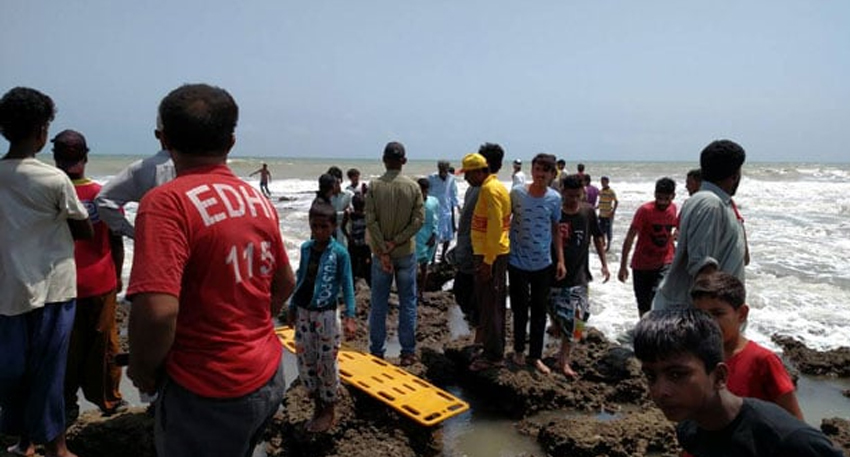 Sindh beach drowning