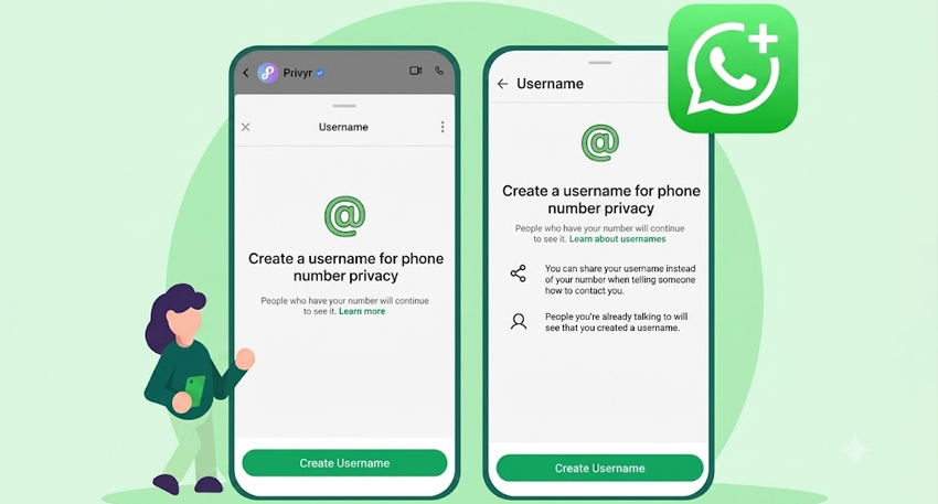 Graphic showing WhatsApp's upcoming 