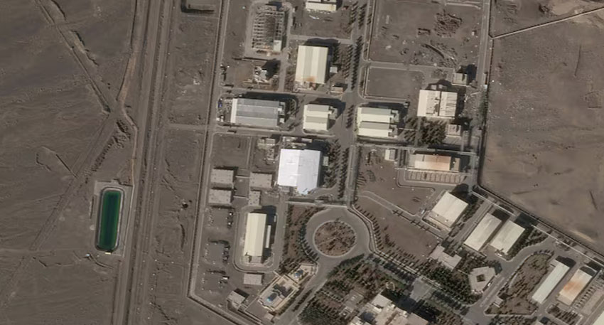 A satellite imagery taken on January 30, 2026 shows a new roof over a previously destroyed building at Natanz nuclear site, Iran. 2026. Reuters