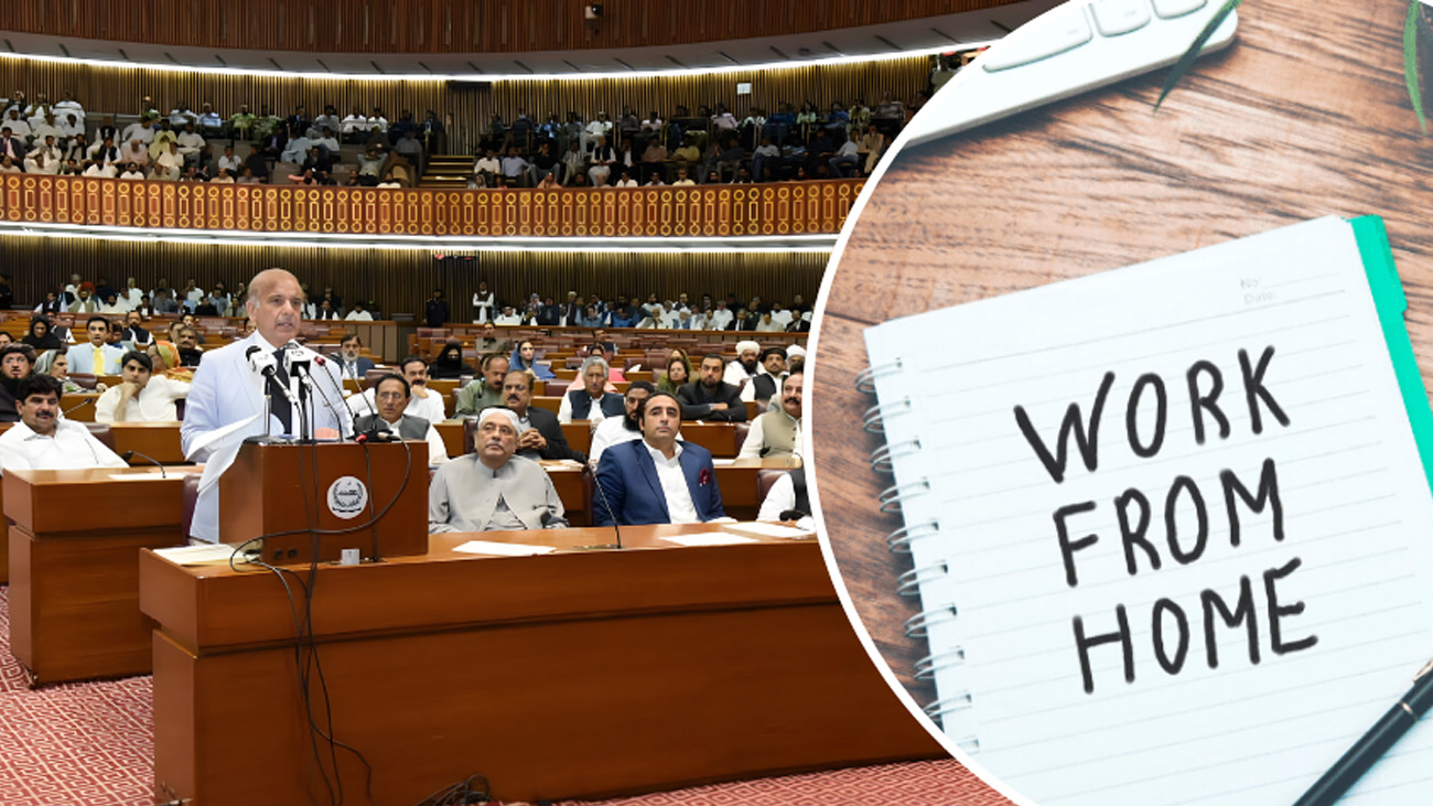 PM Shehbaz Sharif addressing the Natinal Assembly. File Photo