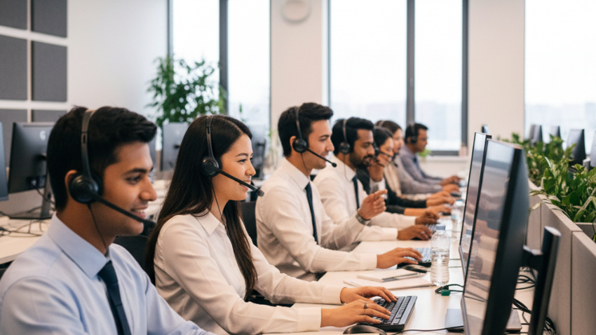 Call center. File photo