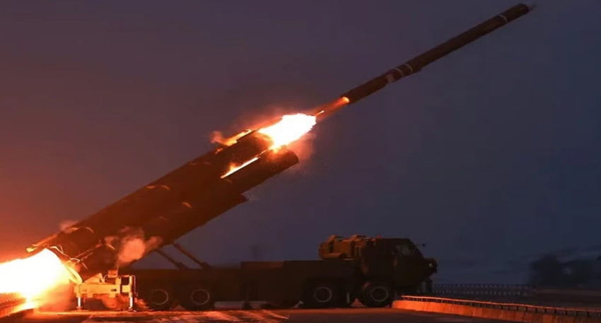 North Korea fires 10 missiles amid US-South Korea drills