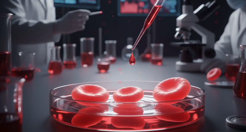 Scientists grow human blood cells in the lab using stem cell technology