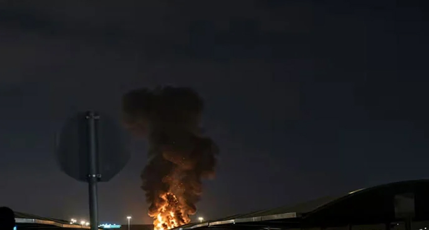 Drone attack triggers fire at Kuwait International Airport