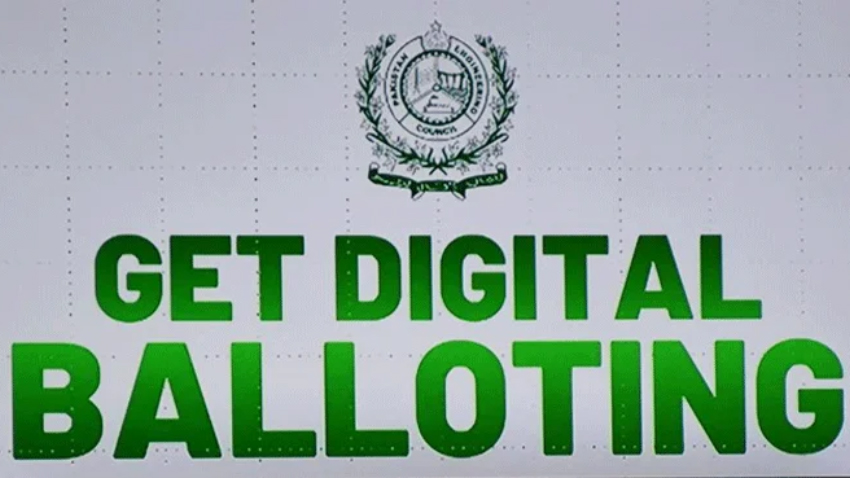 Digital balloting. File photo