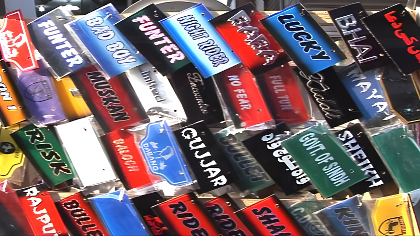 Fancy number plates. File Photo