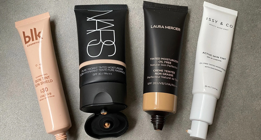Hybrid makeup products blend skincare benefits with modern beauty trends.