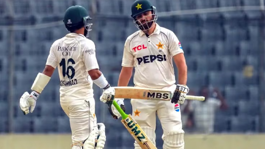 Pakistan need 152 more runs with seven wickets in hand to win the first Test. File photo