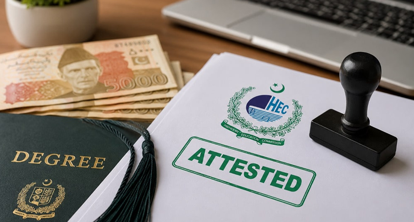 Official announcement of HEC degree attestation fee increase
