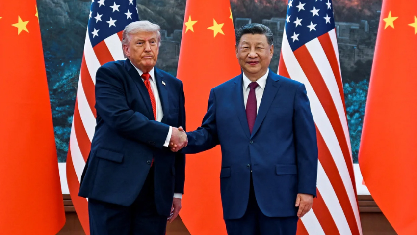 Xi Jinping welcomed US President in Beijing as both leaders discussed trade progress. File photo