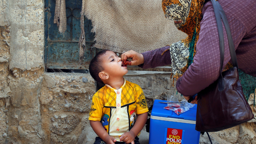 Pakistan reaffirms commitment to complete polio eradication. File photo